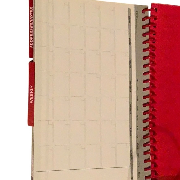 Red Weekly & Monthly Planner - Picture 2 of 2